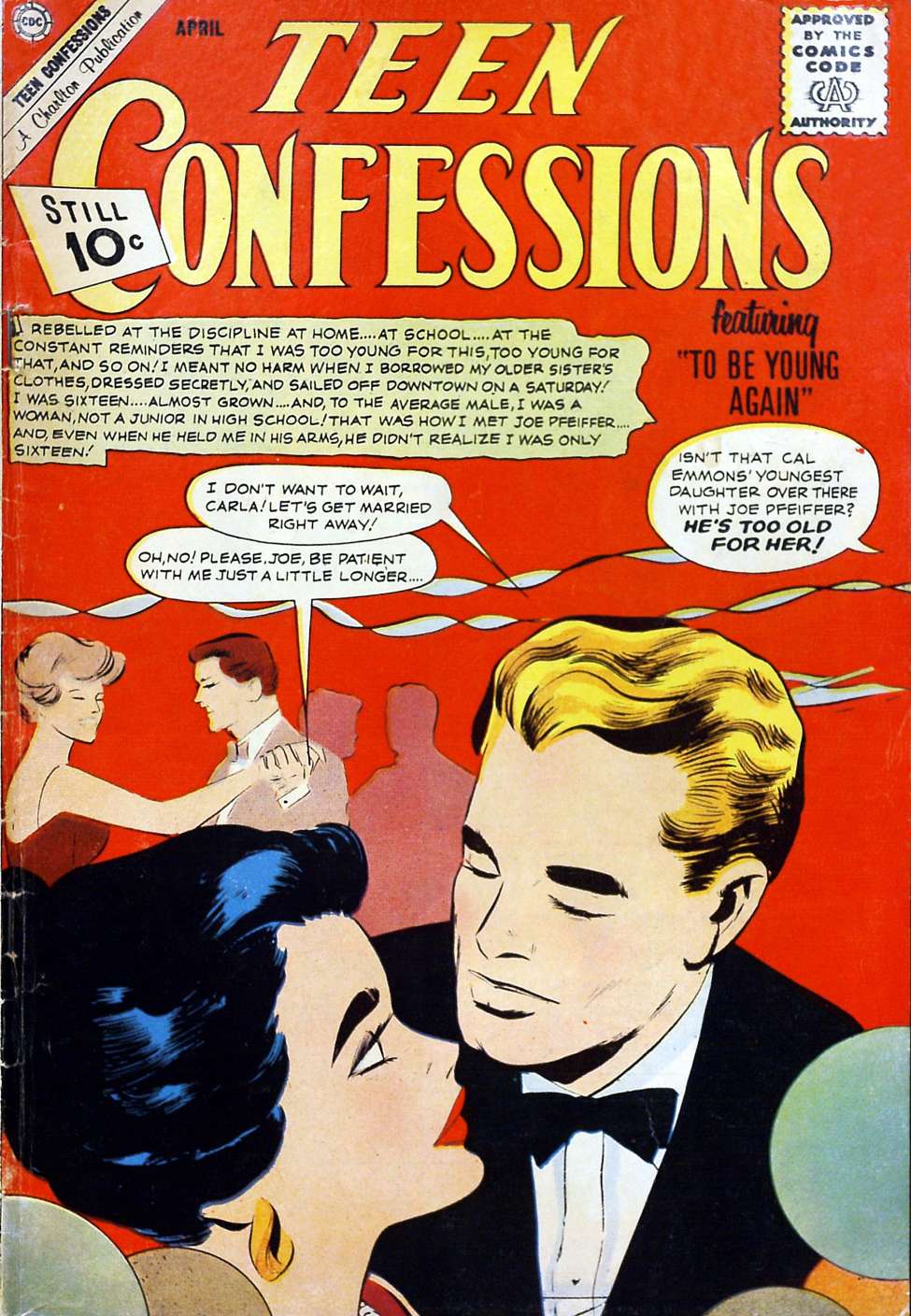 Comic Book Cover For Teen Confessions 16