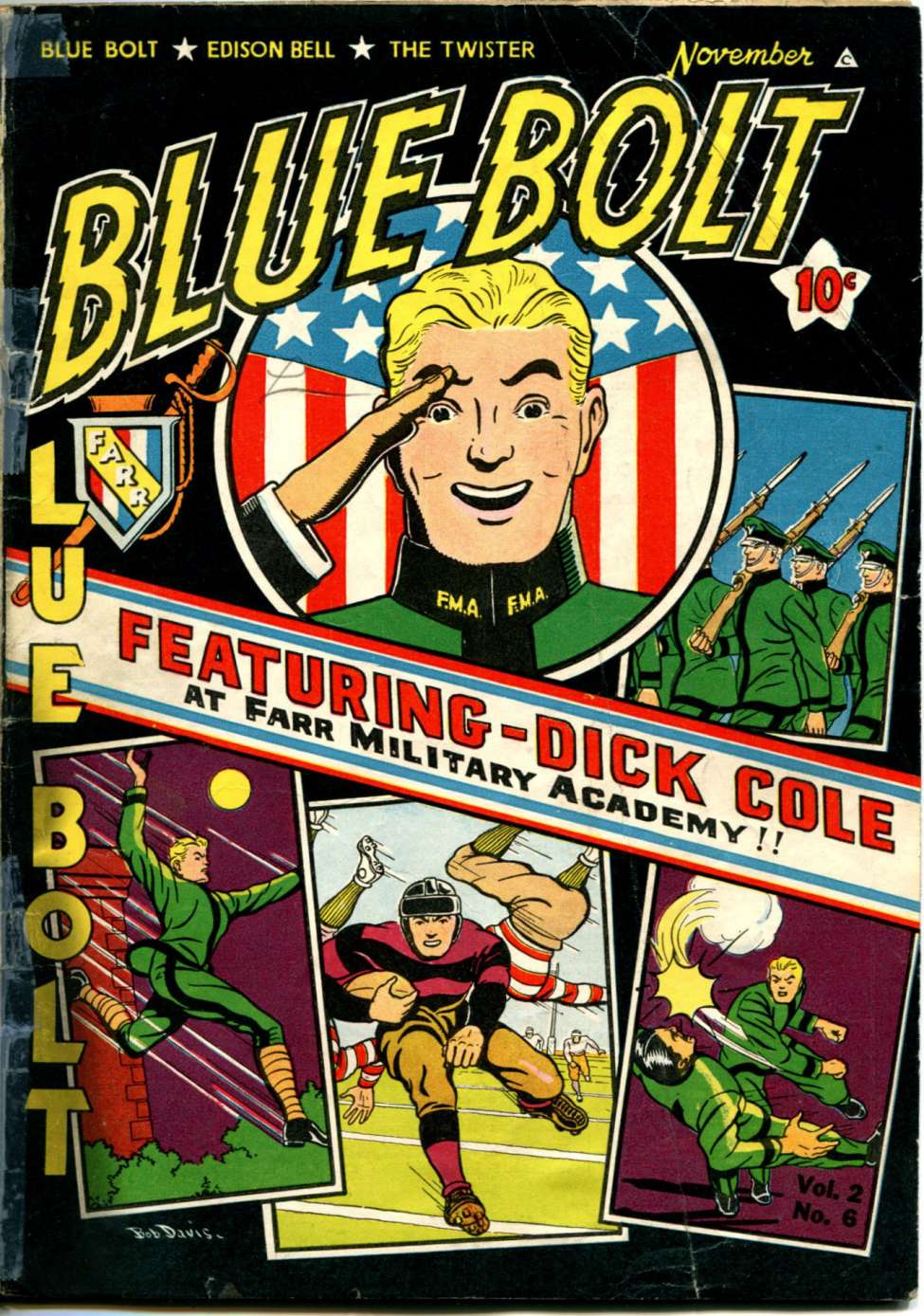 Comic Book Cover For Blue Bolt v2 6