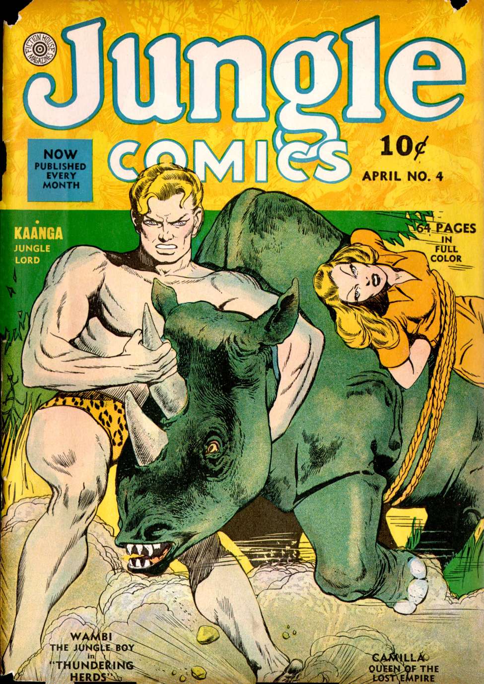 Comic Book Cover For Jungle Comics 4 - Version 2