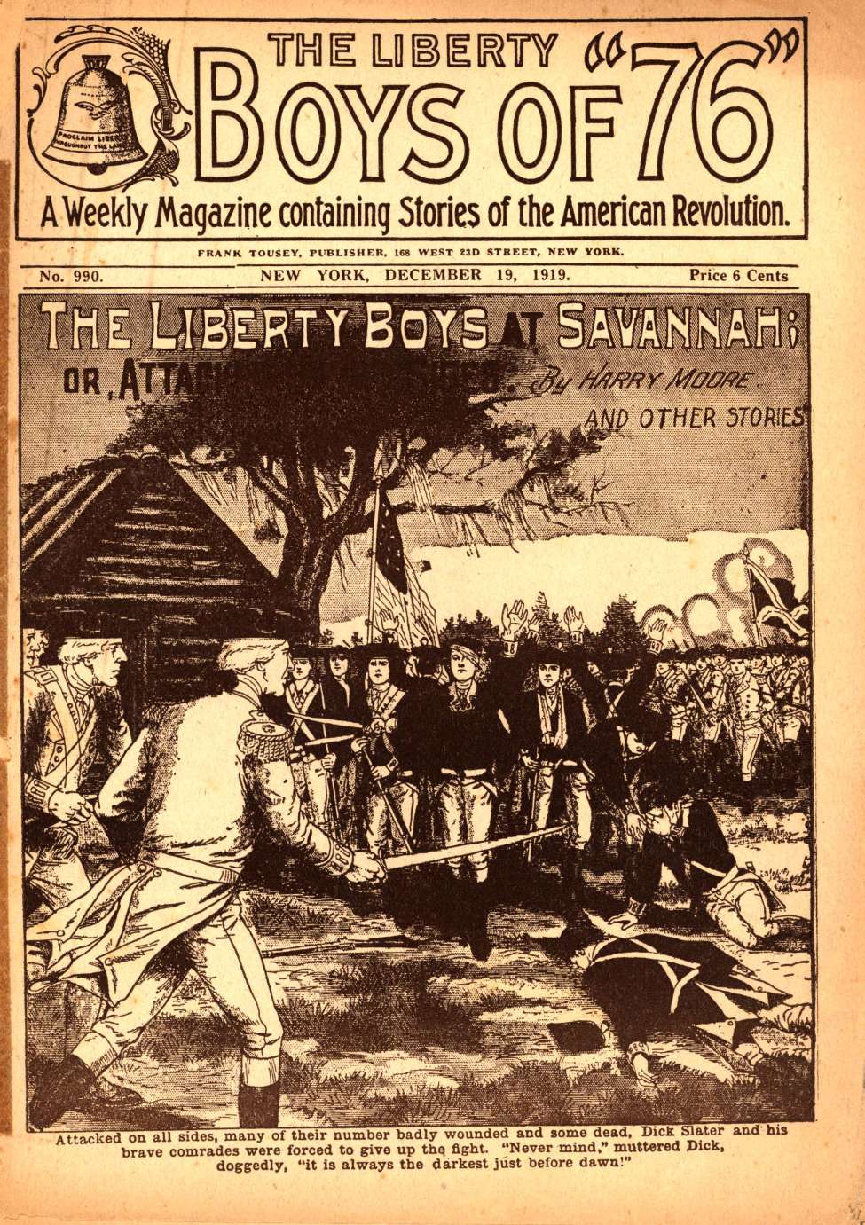 Book Cover For The Liberty Boys of 76 990 - The Liberty Boys at Savannah