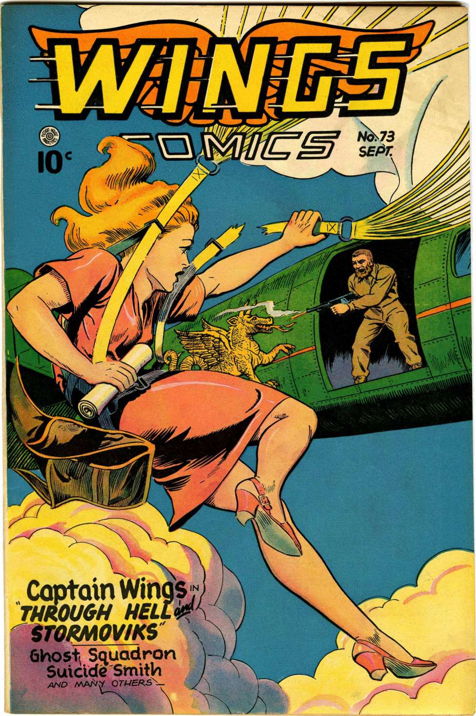 Comic Book Cover For Wings Comics 73 (alt) - Version 2