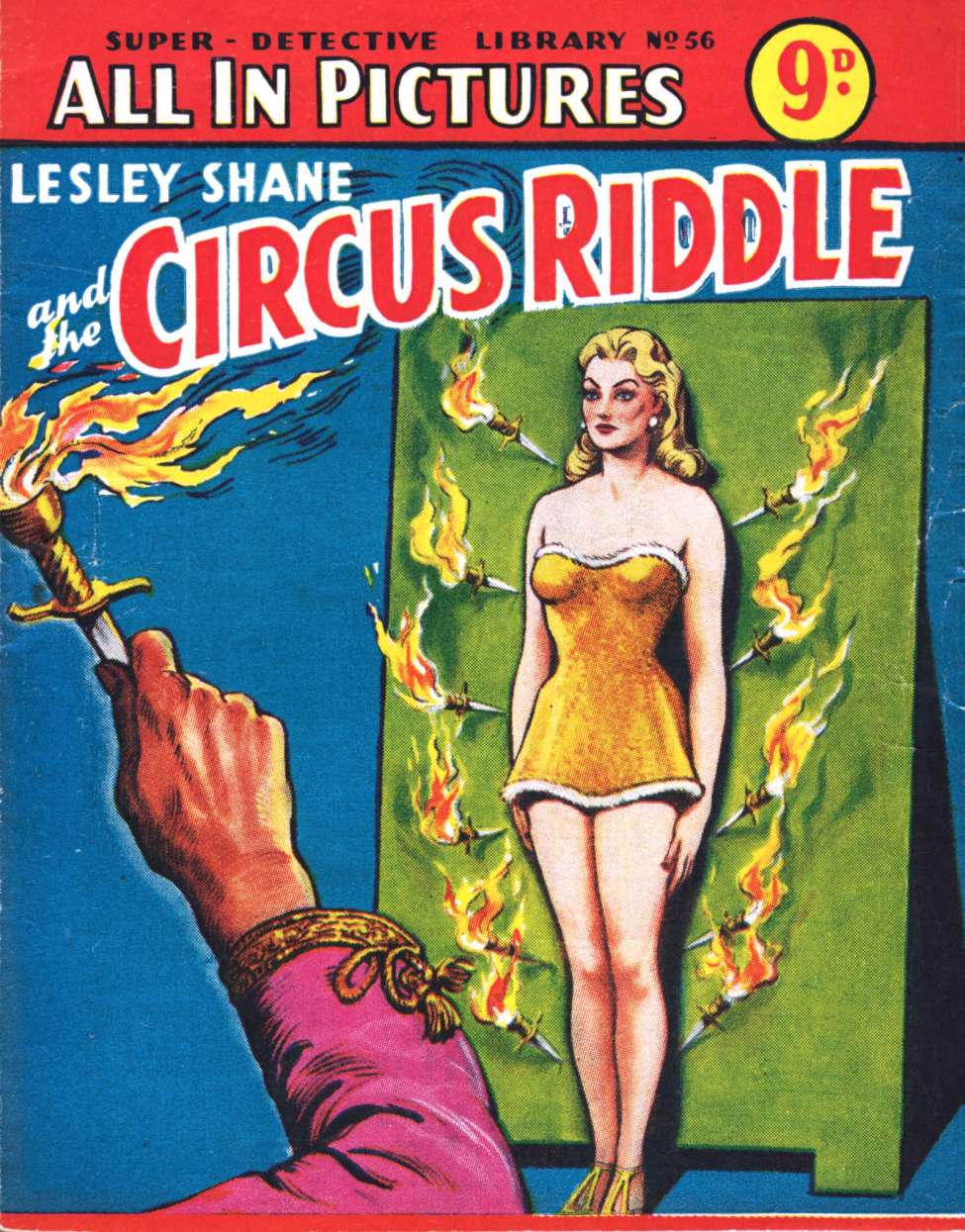 Comic Book Cover For Super Detective Library 56 - The Circus Riddle