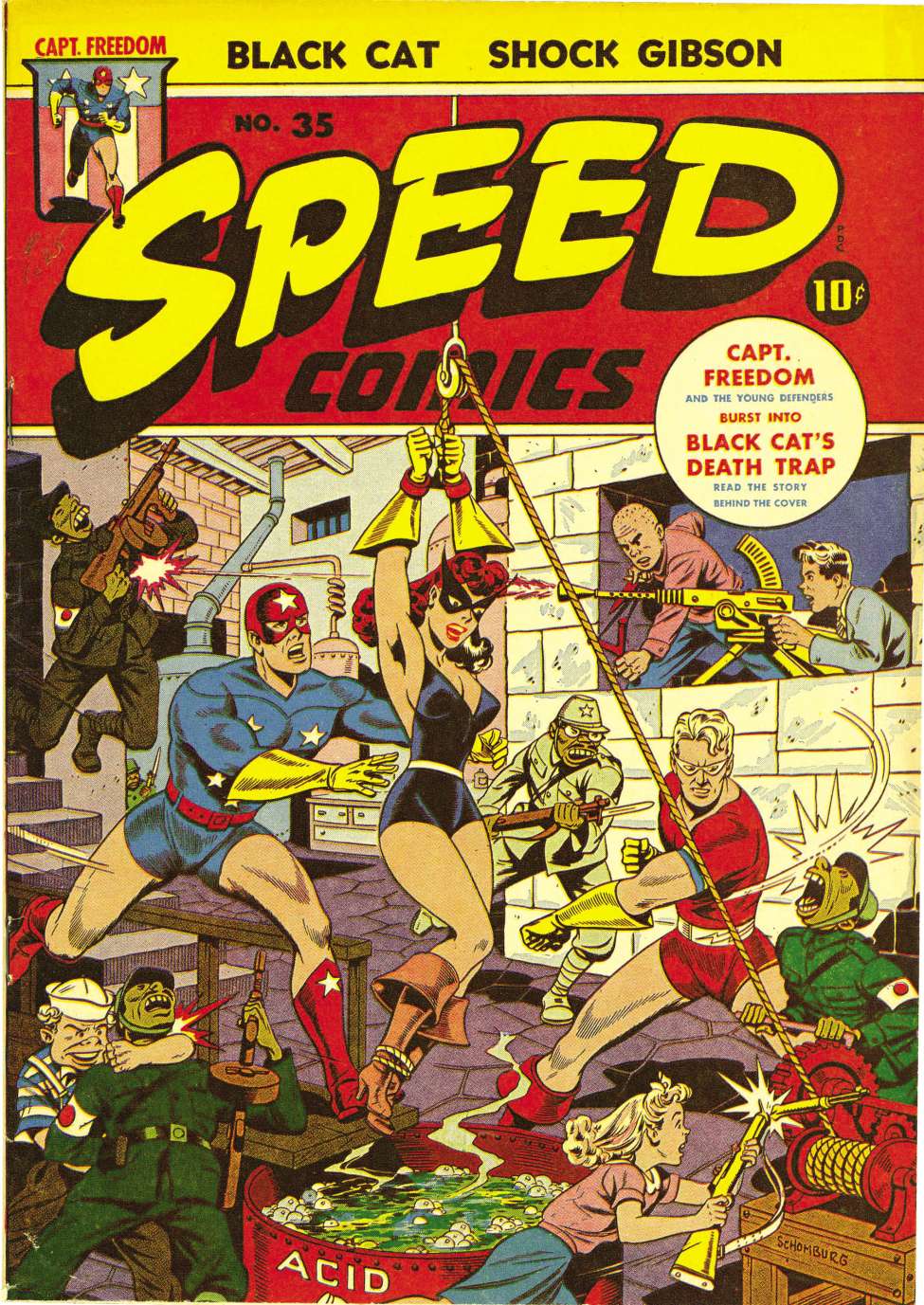 Book Cover For Speed Comics 35 - Version 2