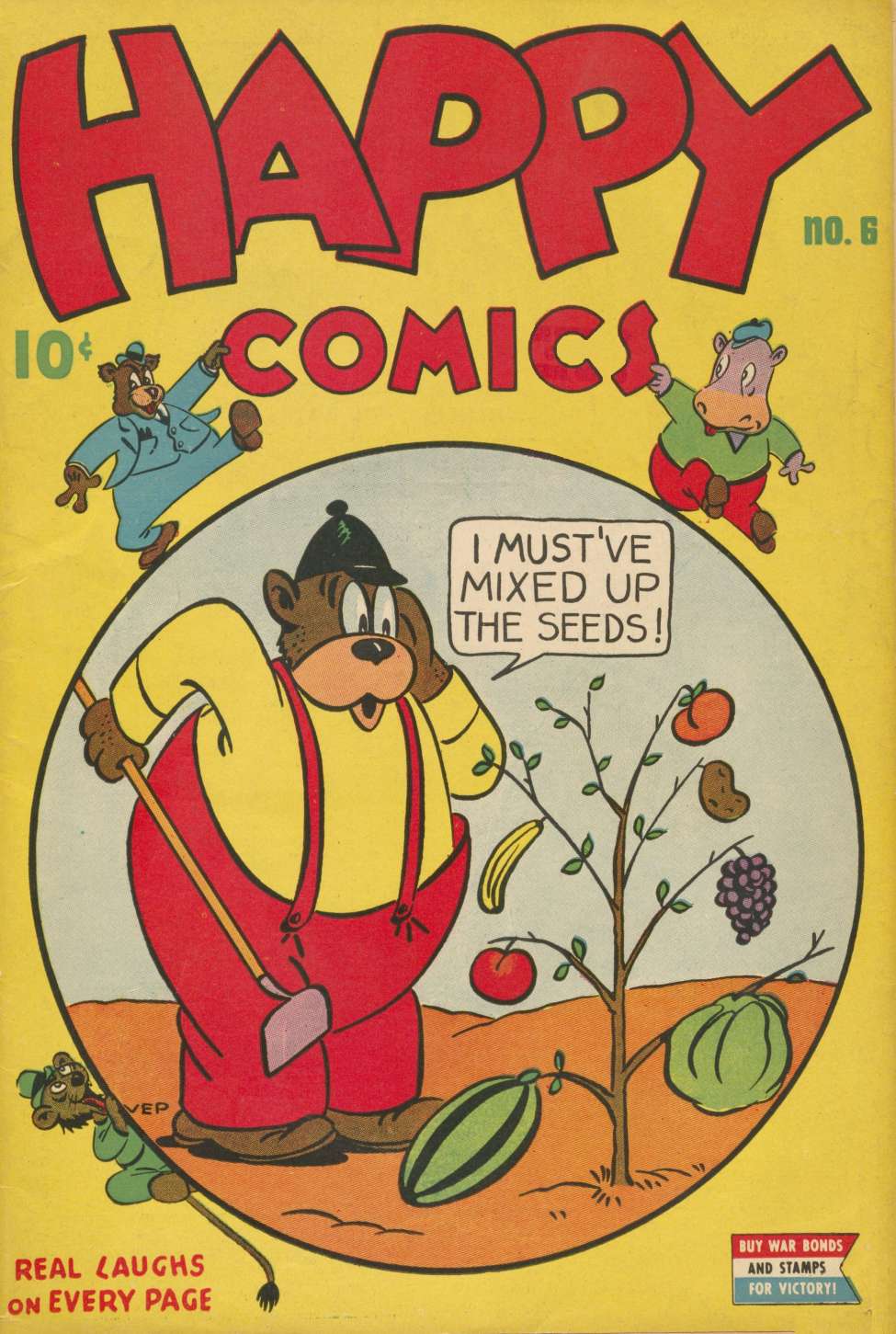 Book Cover For Happy Comics 6 - Version 2