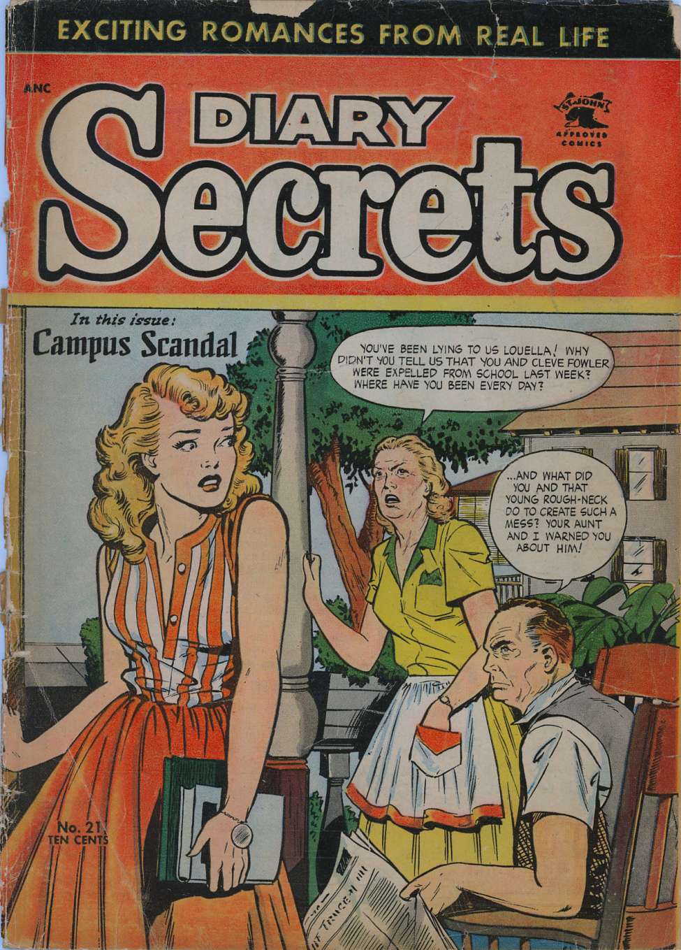 Comic Book Cover For Diary Secrets 21
