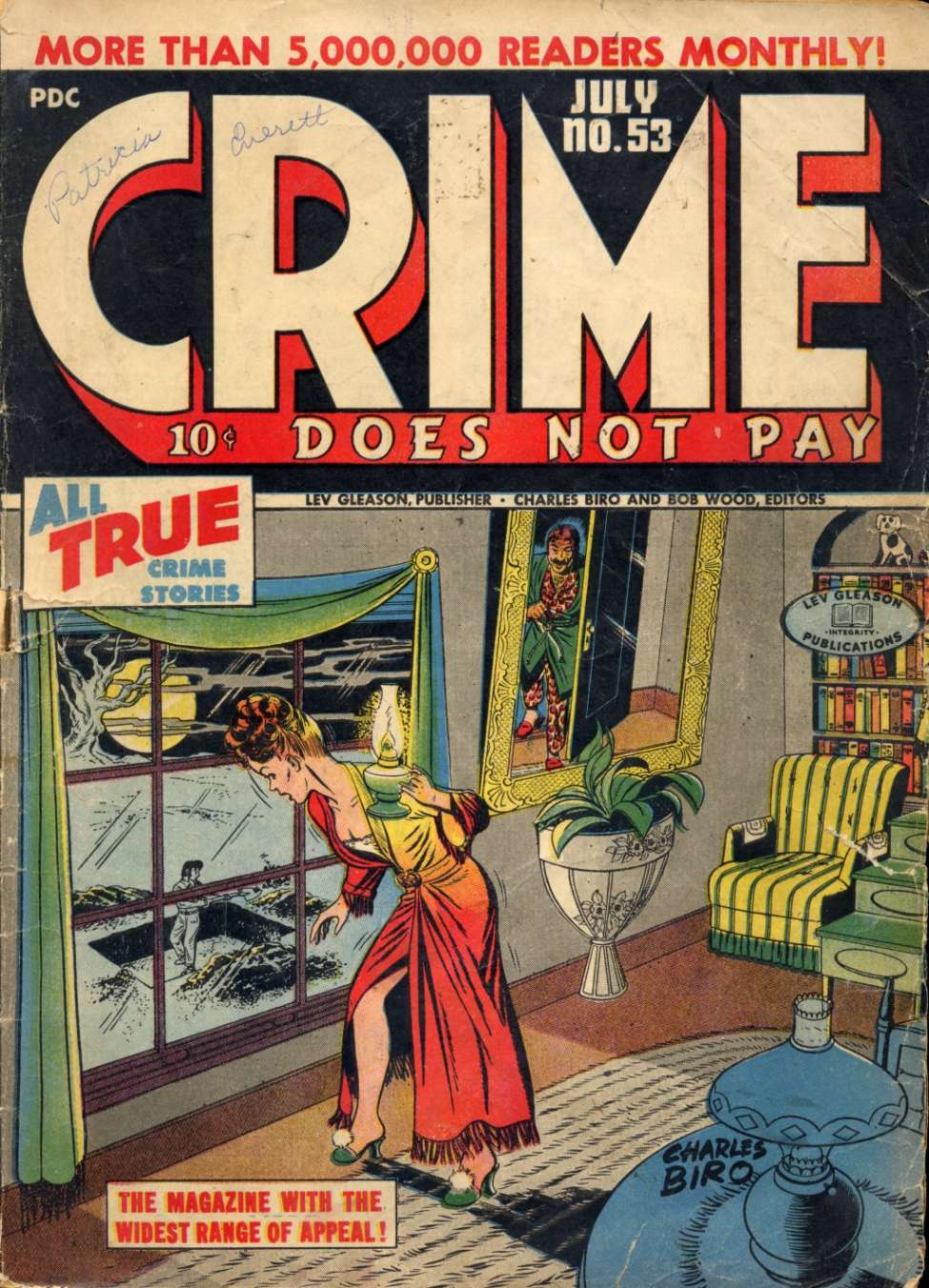 Comic Book Cover For Crime Does Not Pay 53