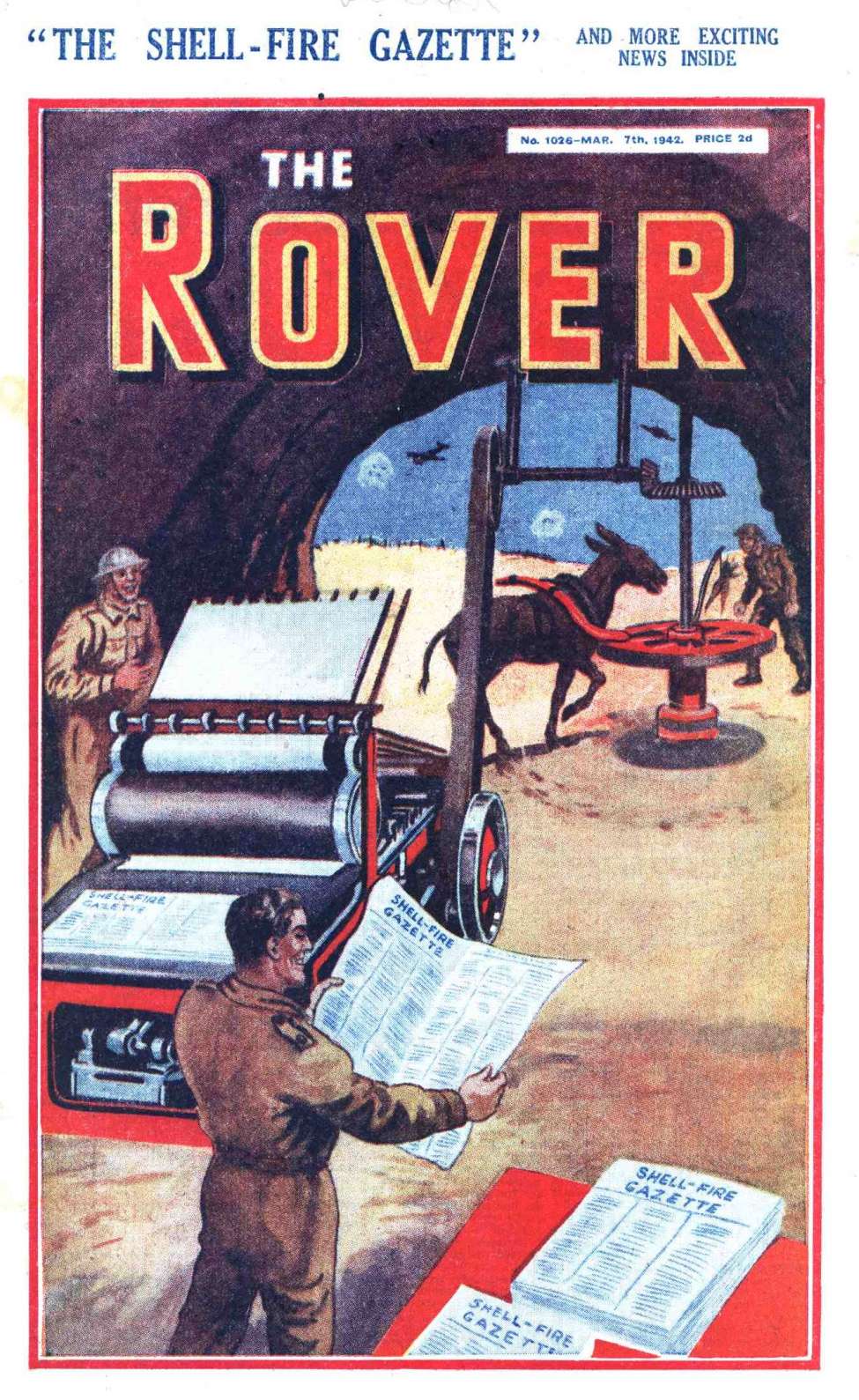 Comic Book Cover For The Rover 1026