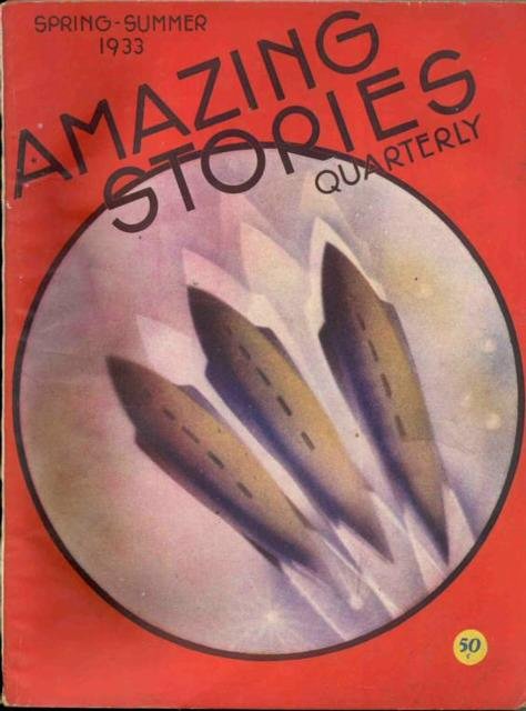 Comic Book Cover For Amazing Stories Quarterly v6 4 - The Man from Tomorrow - Stanton A. Coblentz