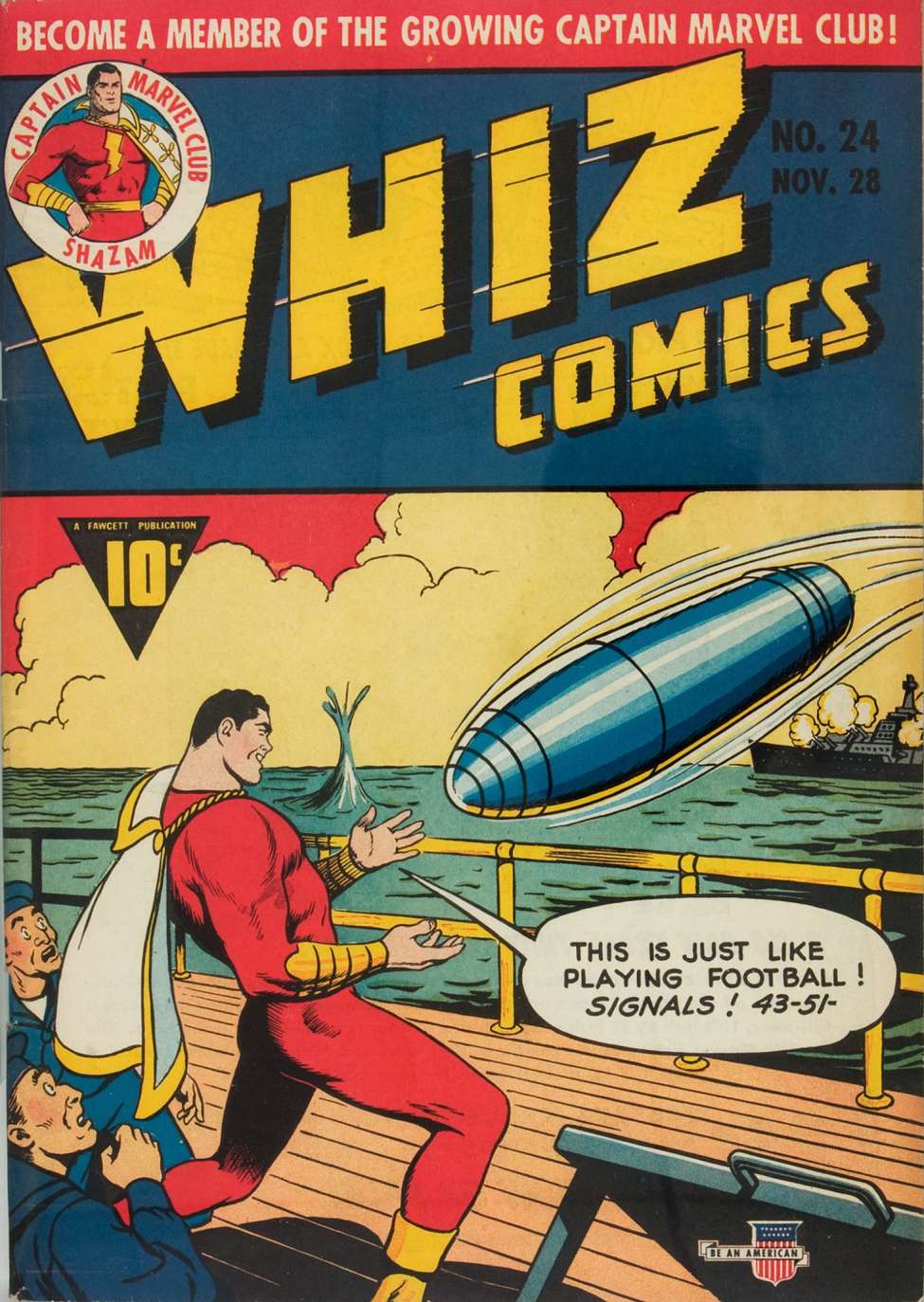 Comic Book Cover For Whiz Comics 24