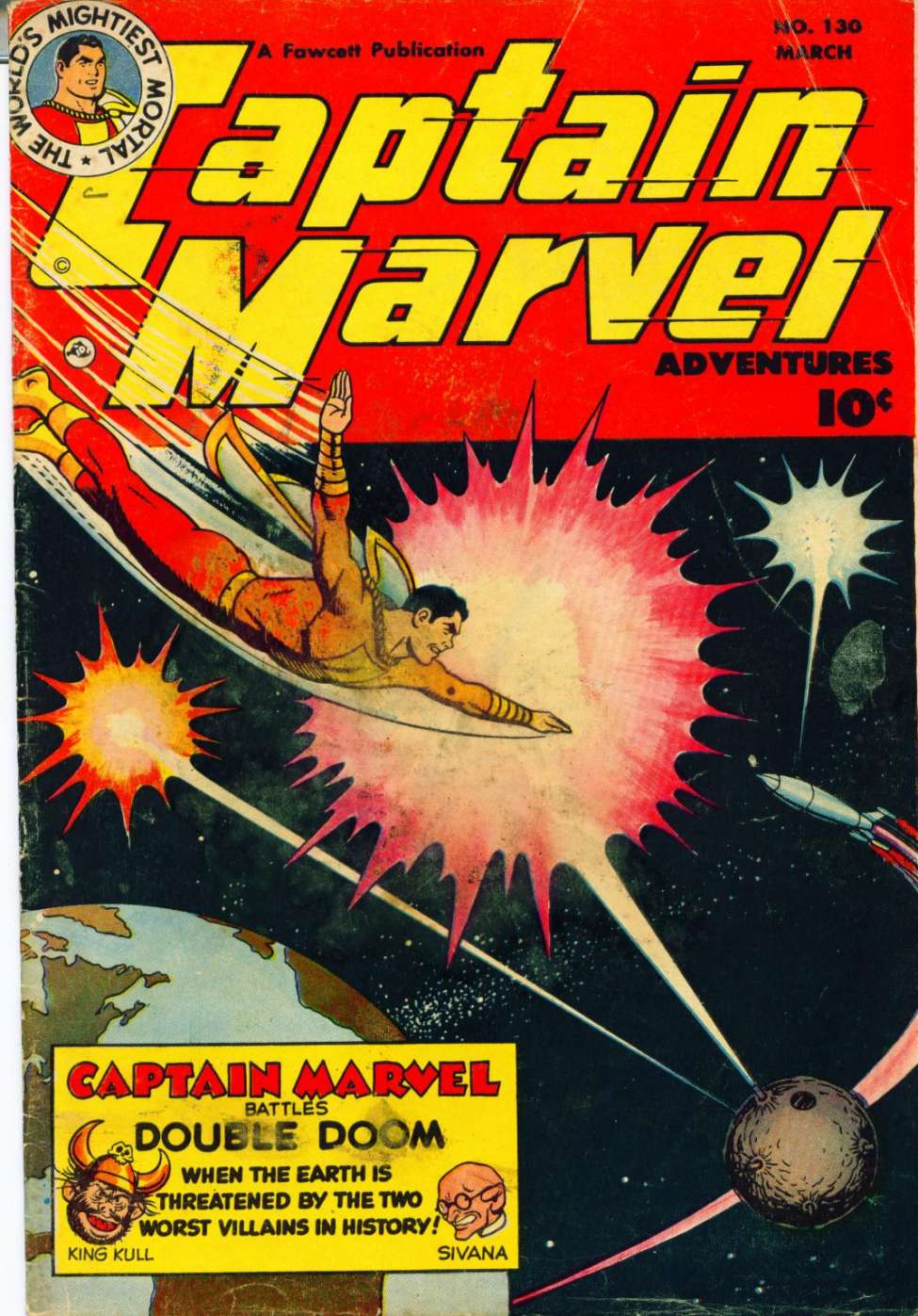 Comic Book Cover For Captain Marvel Adventures 130