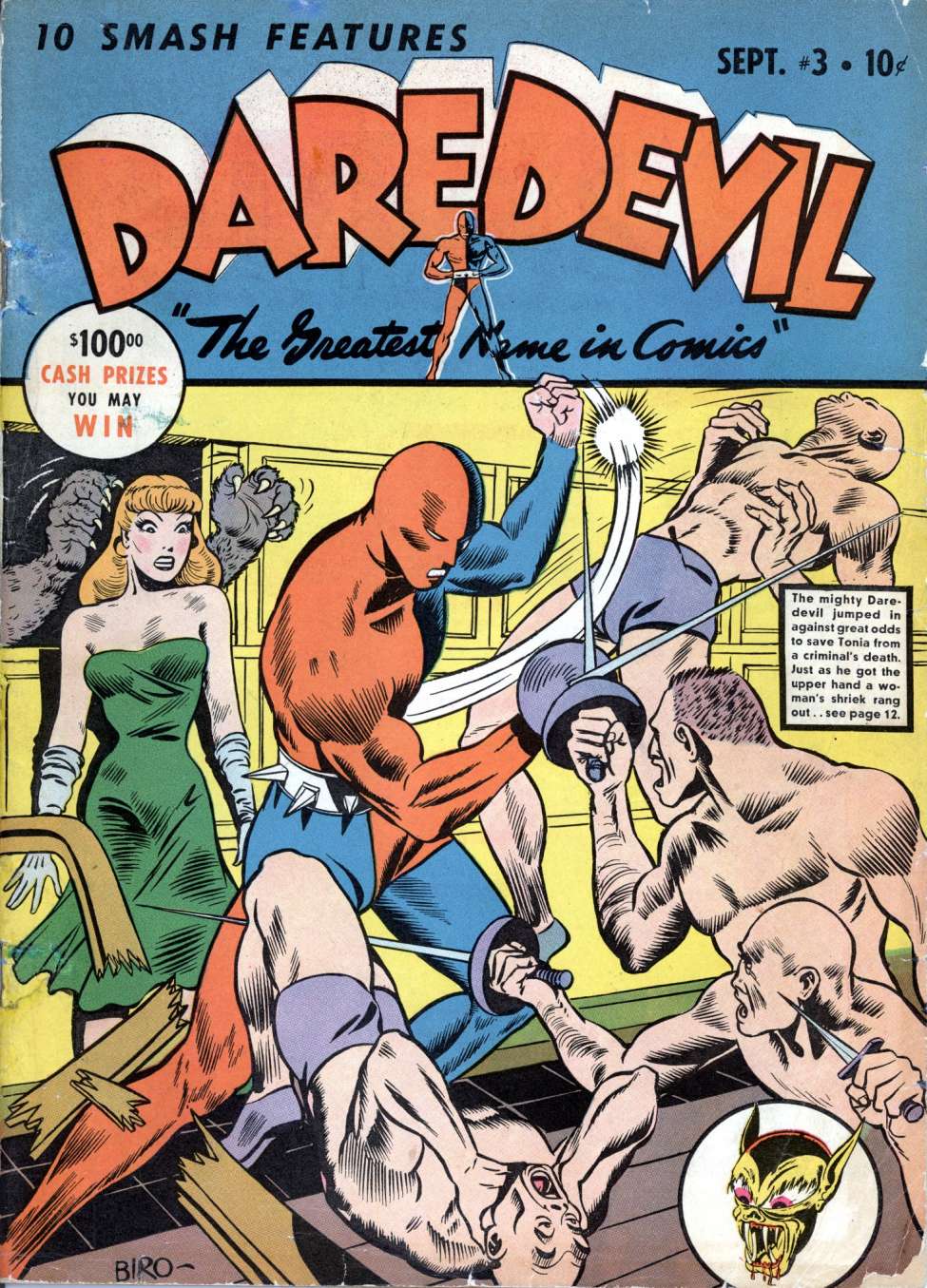 Comic Book Cover For Daredevil Comics 3