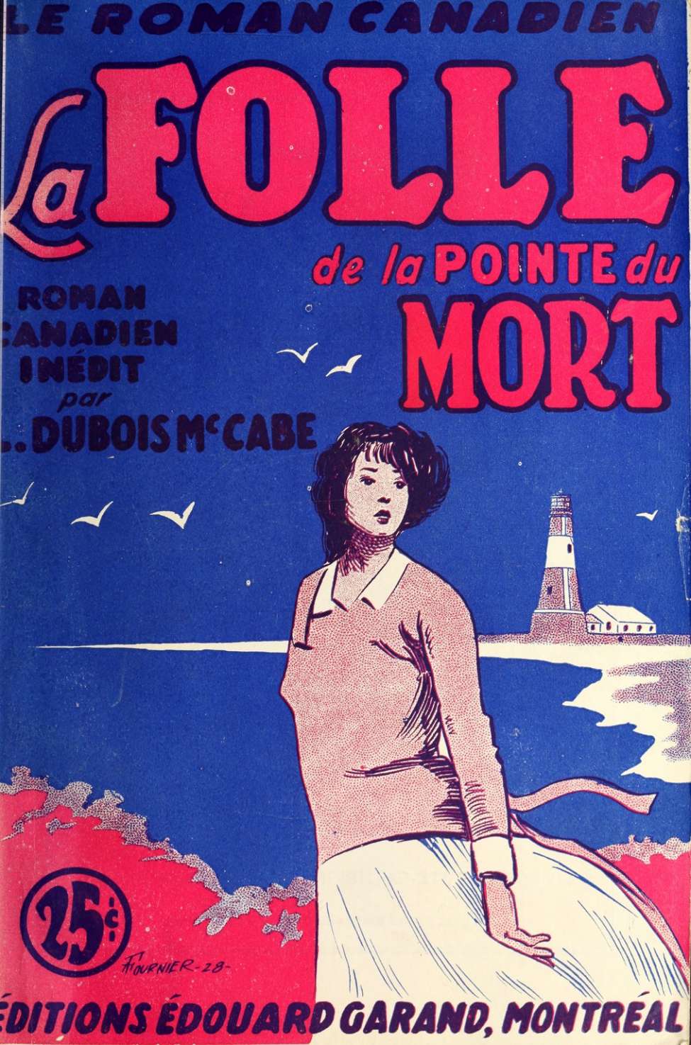 Book Cover For Le Roman Canadien 49 - La folle de la Pointe du mort