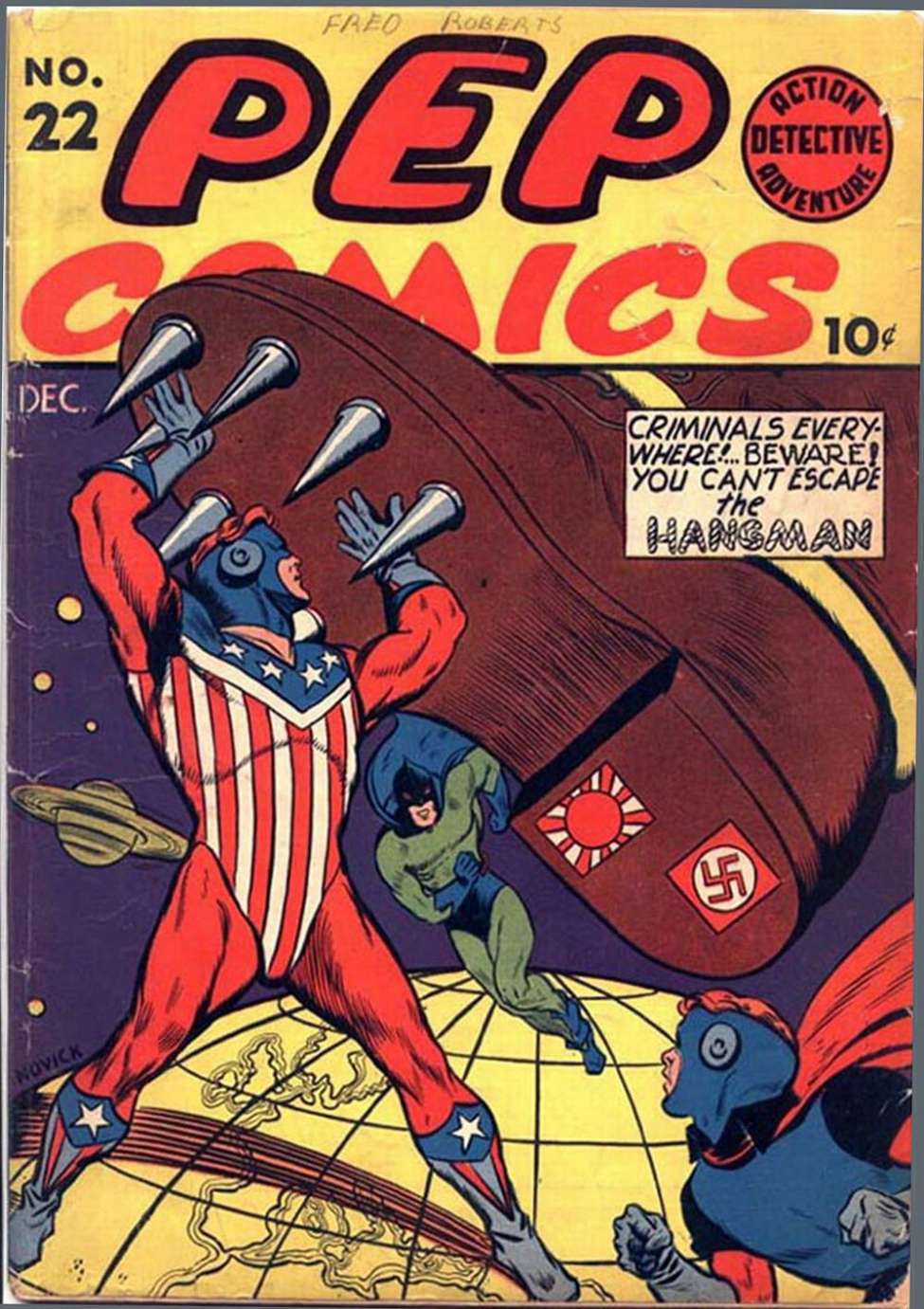 Book Cover For Pep Comics 22