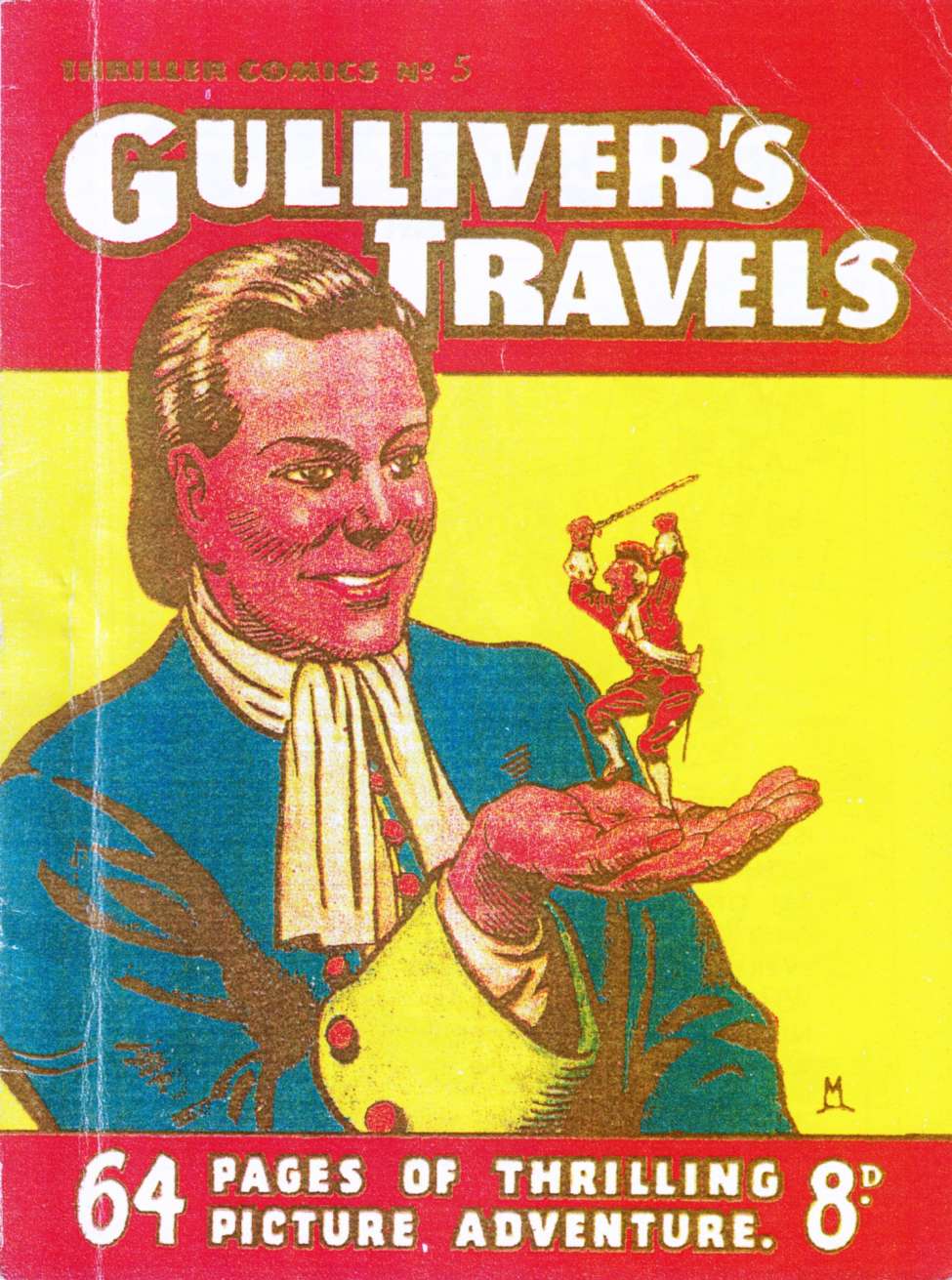 Book Cover For Thriller Comics 5 - Gulliver's Travels