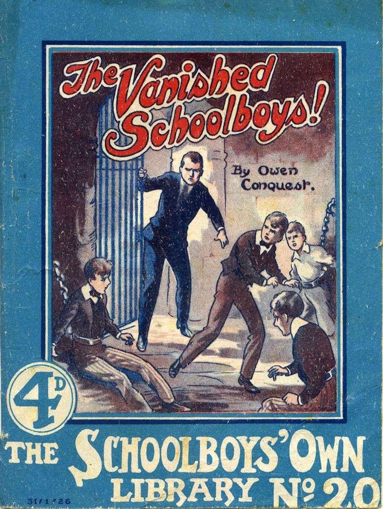 Comic Book Cover For Schoolboys' Own Library 20 - The Vanished Schoolboys