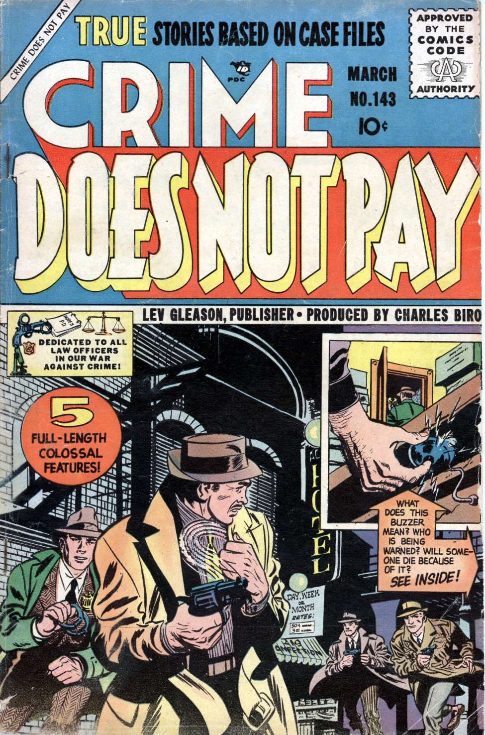 Comic Book Cover For Crime Does Not Pay 143