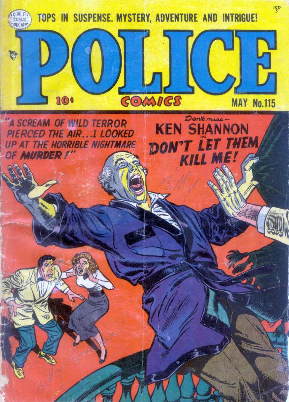 Book Cover For Police Comics 115