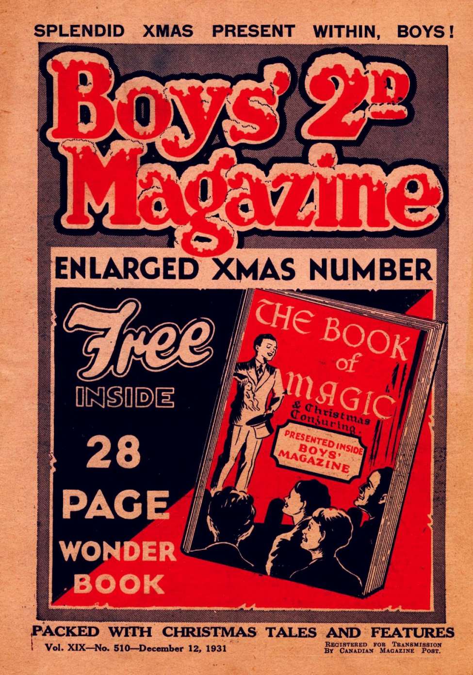 Book Cover For Boys' Magazine 510