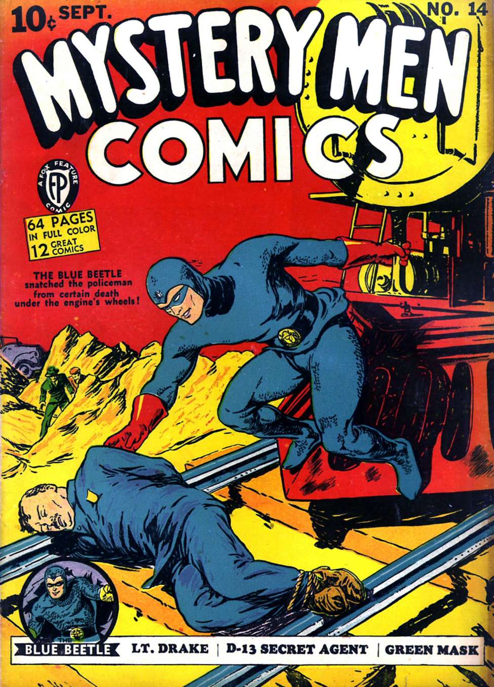 Comic Book Cover For Mystery Men Comics 14