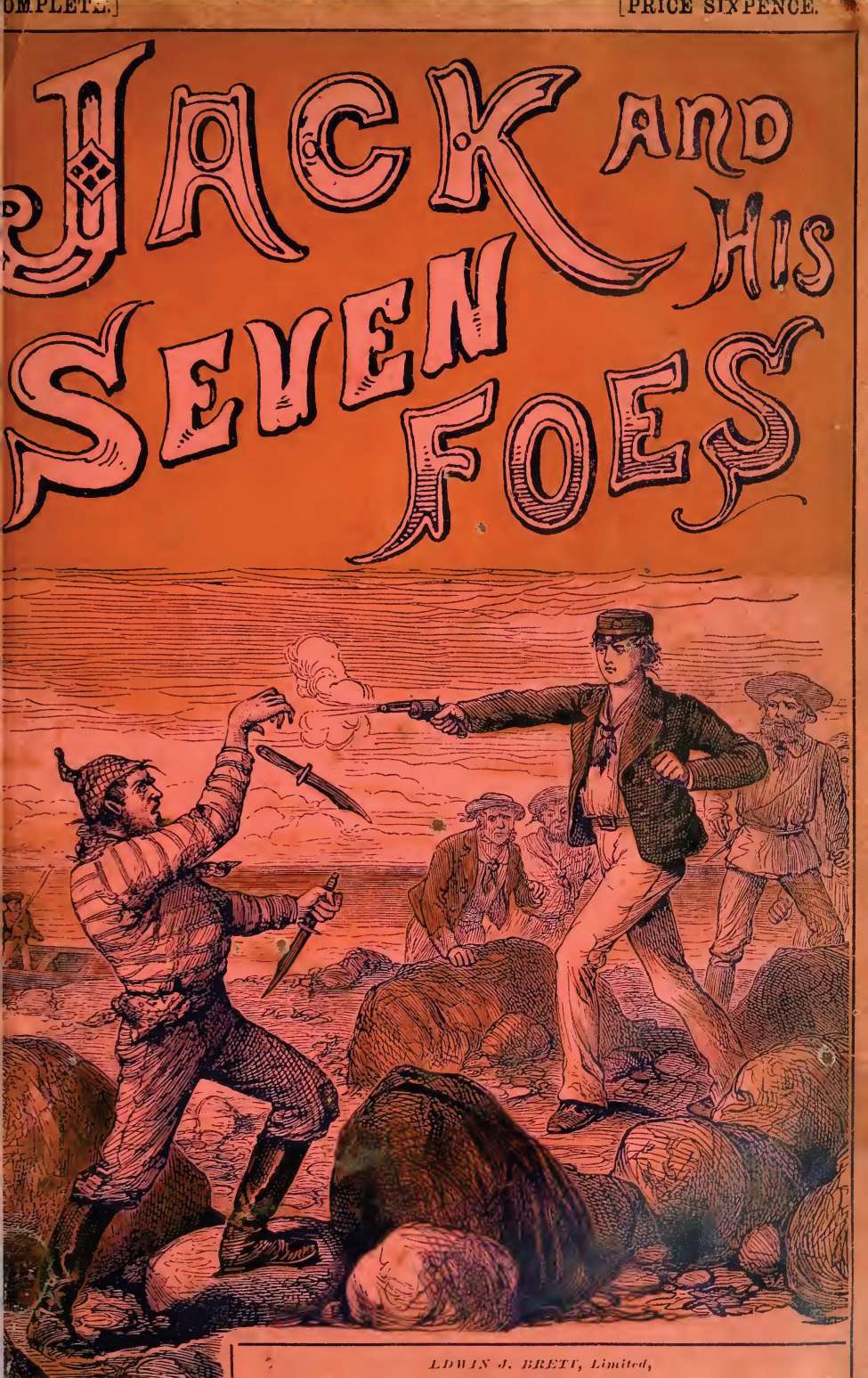 Comic Book Cover For Jack and His Seven Foes