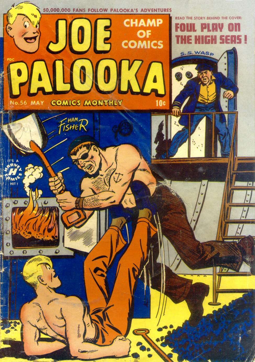 Comic Book Cover For Joe Palooka Comics 56
