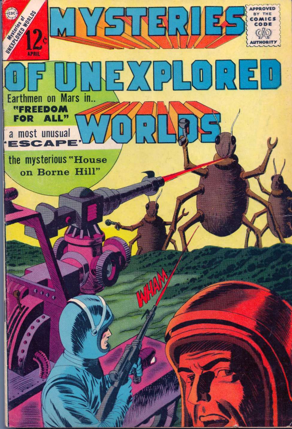 Comic Book Cover For Mysteries of Unexplored Worlds 35