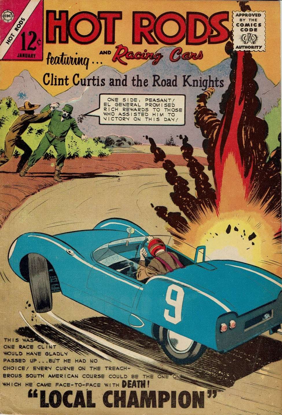 Comic Book Cover For Hot Rods and Racing Cars 67