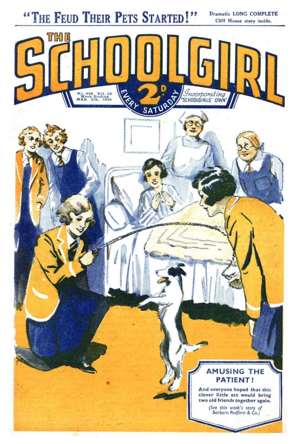 Comic Book Cover For The Schoolgirl 449