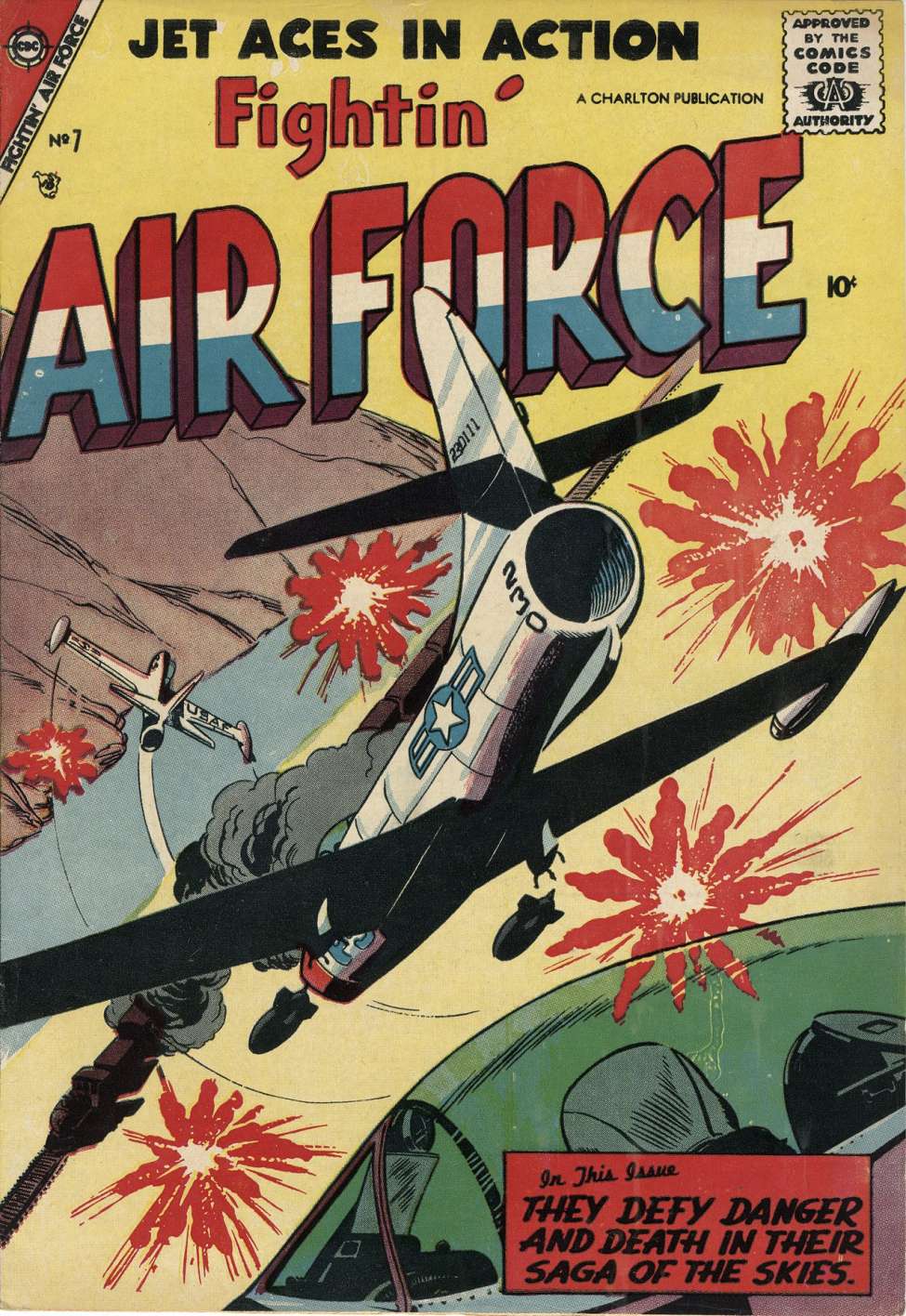 Comic Book Cover For Fightin' Air Force 7