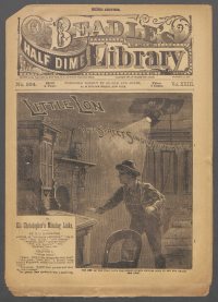 Large Thumbnail For Beadle's Half Dime Library 594 - Little Lon, the Street Singer Detective