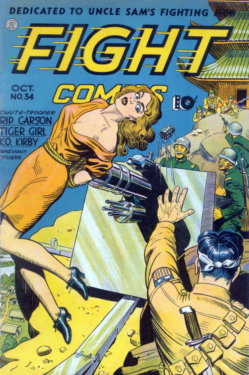 Comic Book Cover For Fight Comics 34