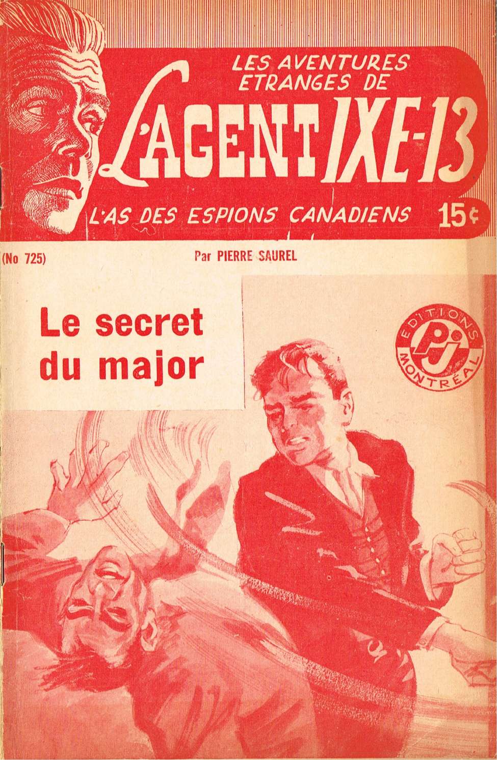 Book Cover For L'Agent IXE-13 v2 725 - Le secret du major
