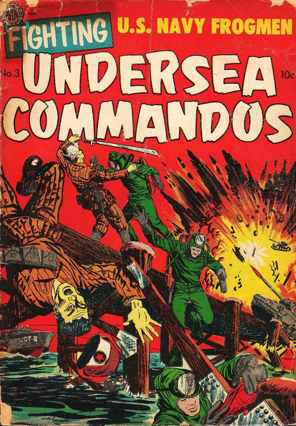 Comic Book Cover For Fighting Undersea Commandos 3