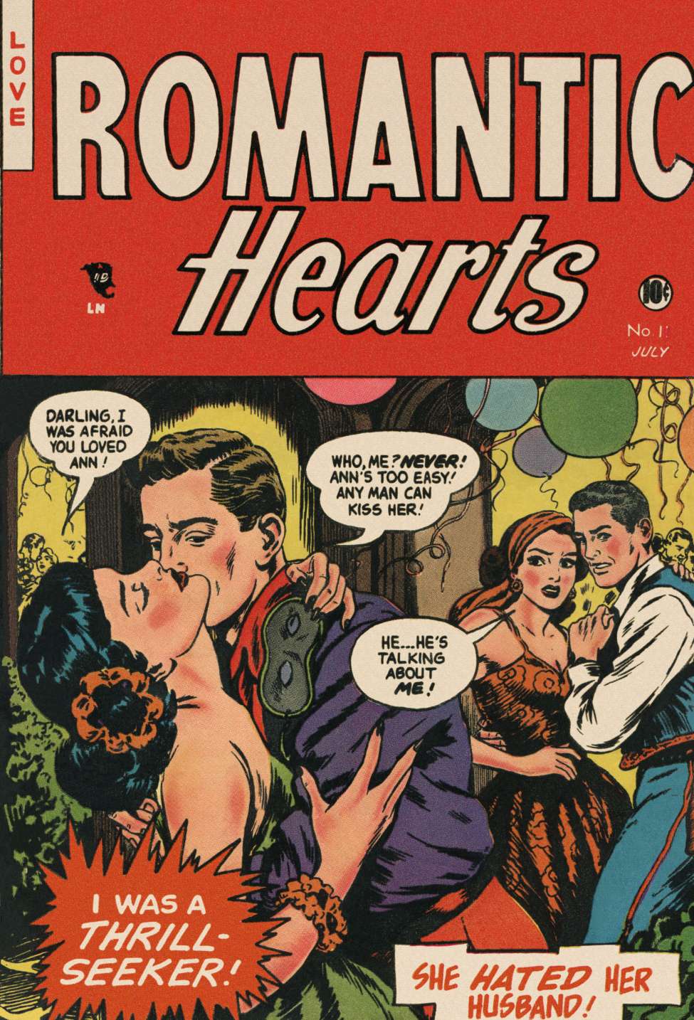 Comic Book Cover For Romantic Hearts v2 1 - Version 1