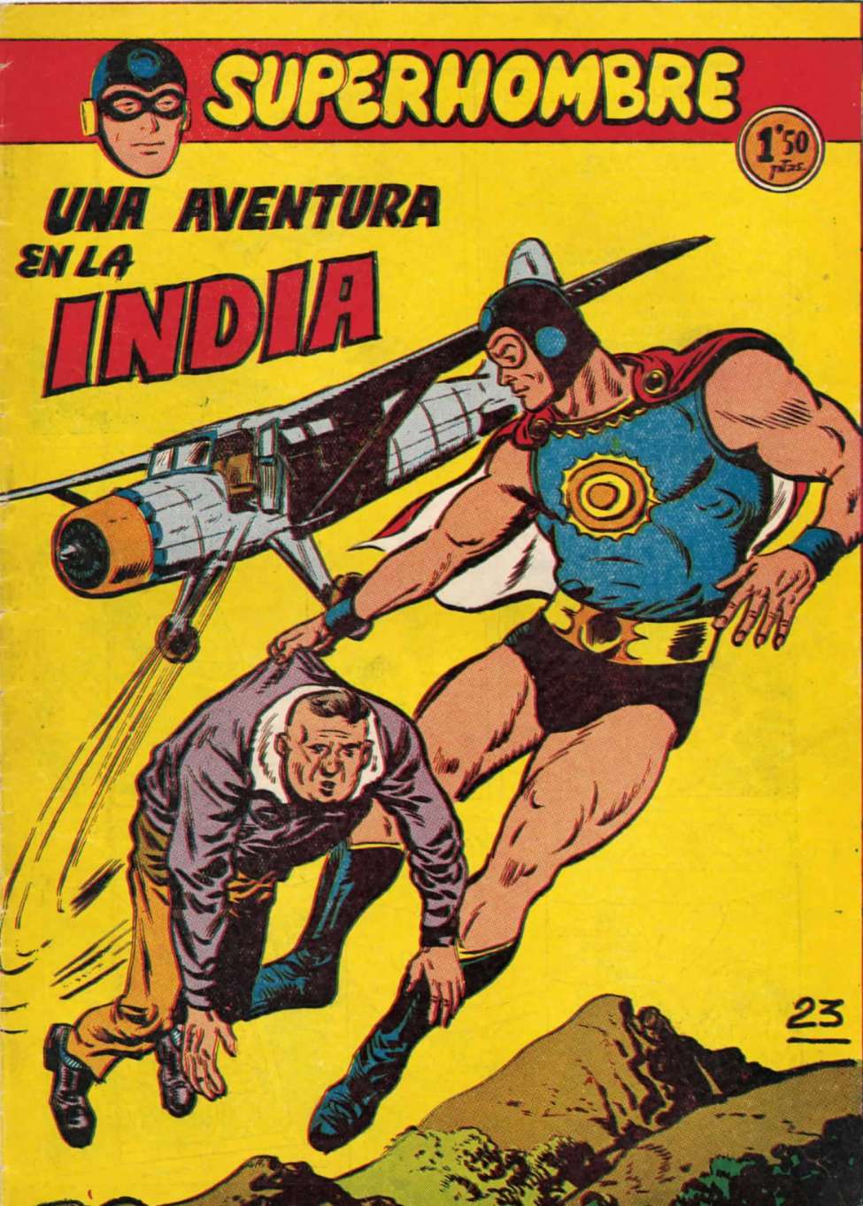 Comic Book Cover For SuperHombre 23 Una aventura en la India