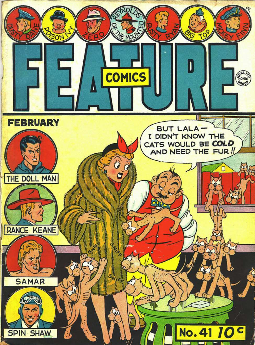 Comic Book Cover For Feature Comics 41