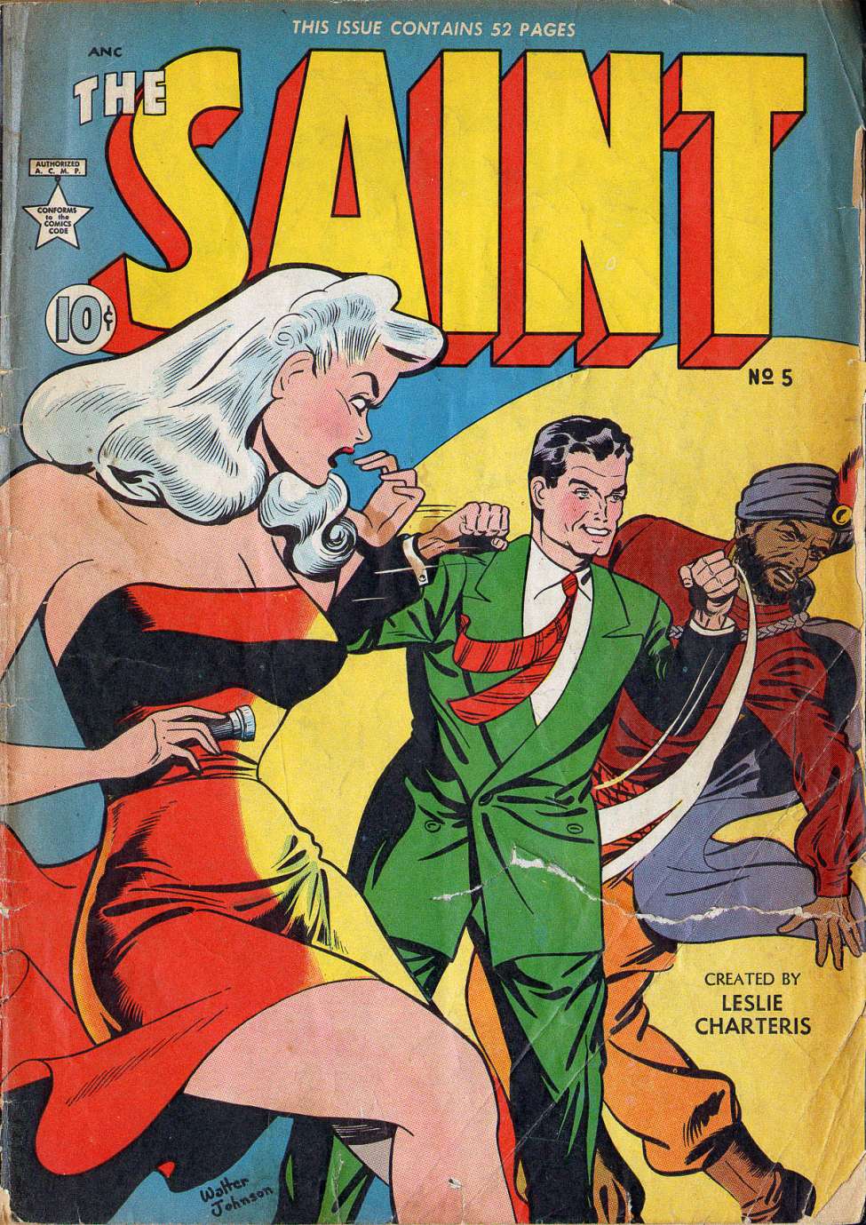 Comic Book Cover For The Saint 5