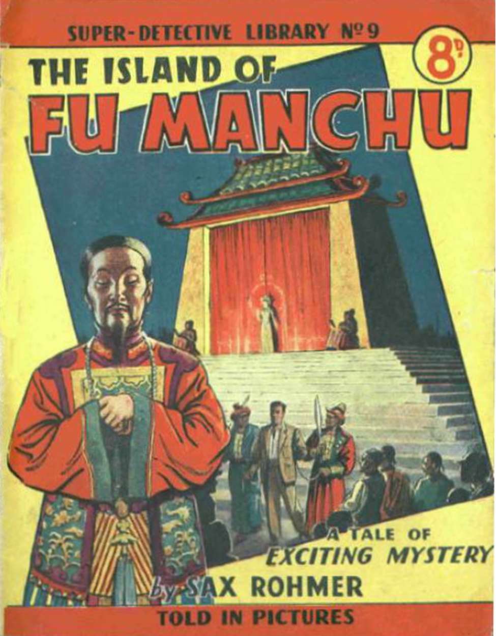 Book Cover For Super Detective Library 9 - The Island of Fu Manchu
