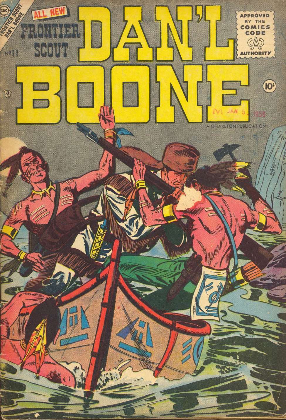 Comic Book Cover For Frontier Scout, Dan'l Boone 11