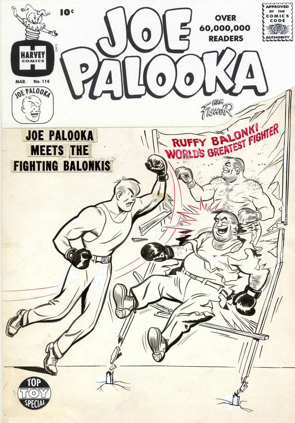 Comic Book Cover For Joe Palooka Comics 114