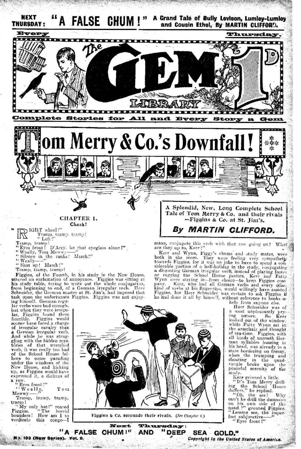 Book Cover For The Gem v2 193 - Tom Merry & Co.’s Downfall