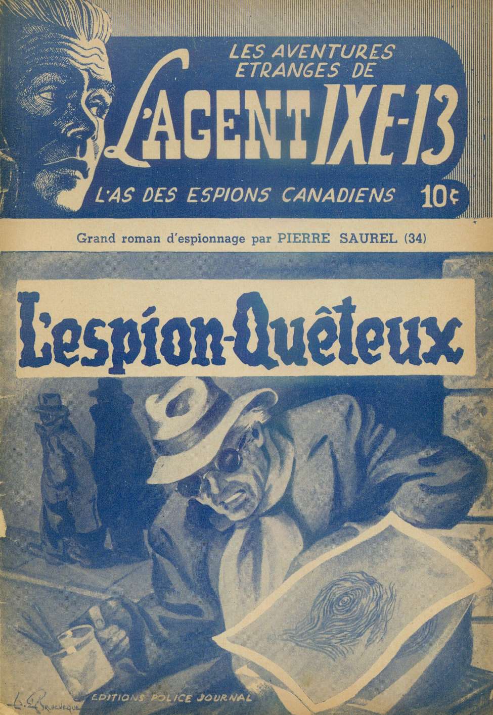 Comic Book Cover For L'Agent IXE-13 v2 34 - L'espion-quêteux