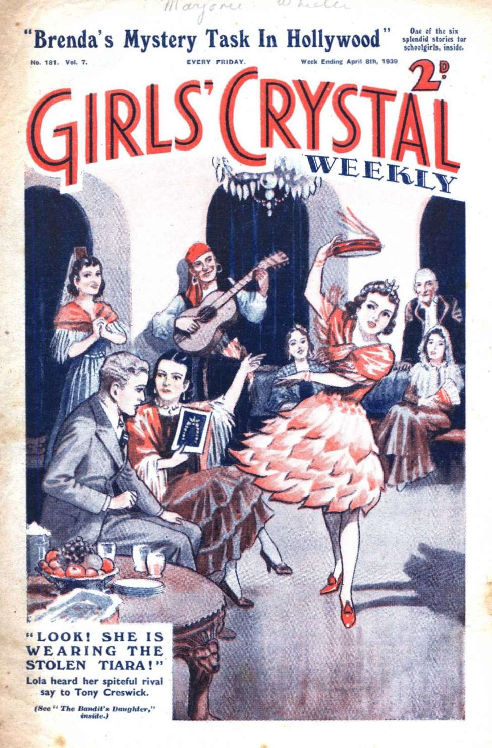 Comic Book Cover For Girls' Crystal 181 - The Phantom of the Bay