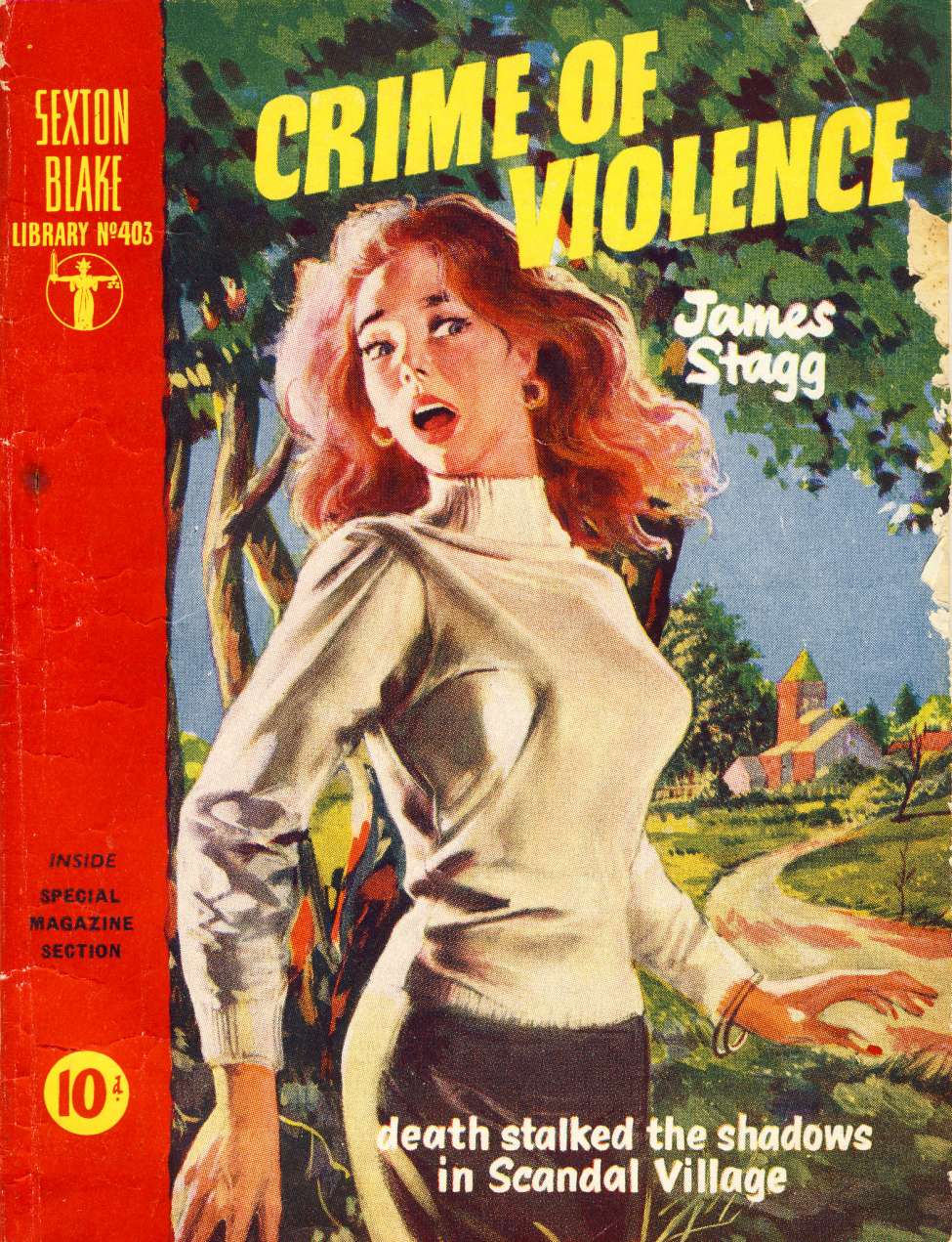 Book Cover For Sexton Blake Library S4 403 - Crime of Violence