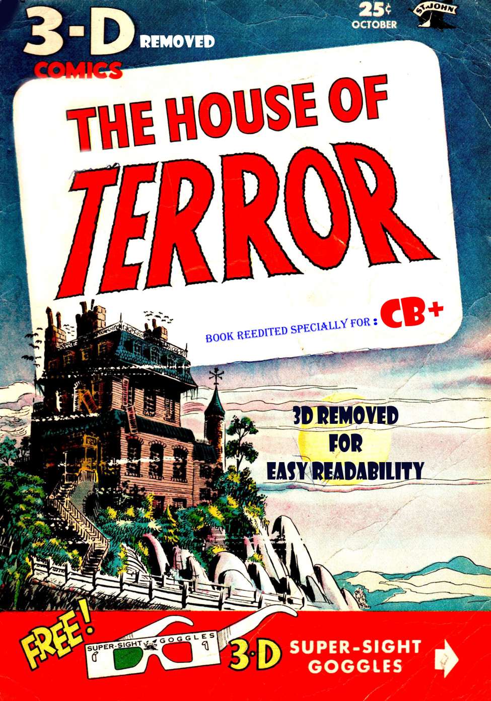 Comic Book Cover For House of Terror 1 (With 3D Removed) - Version 5
