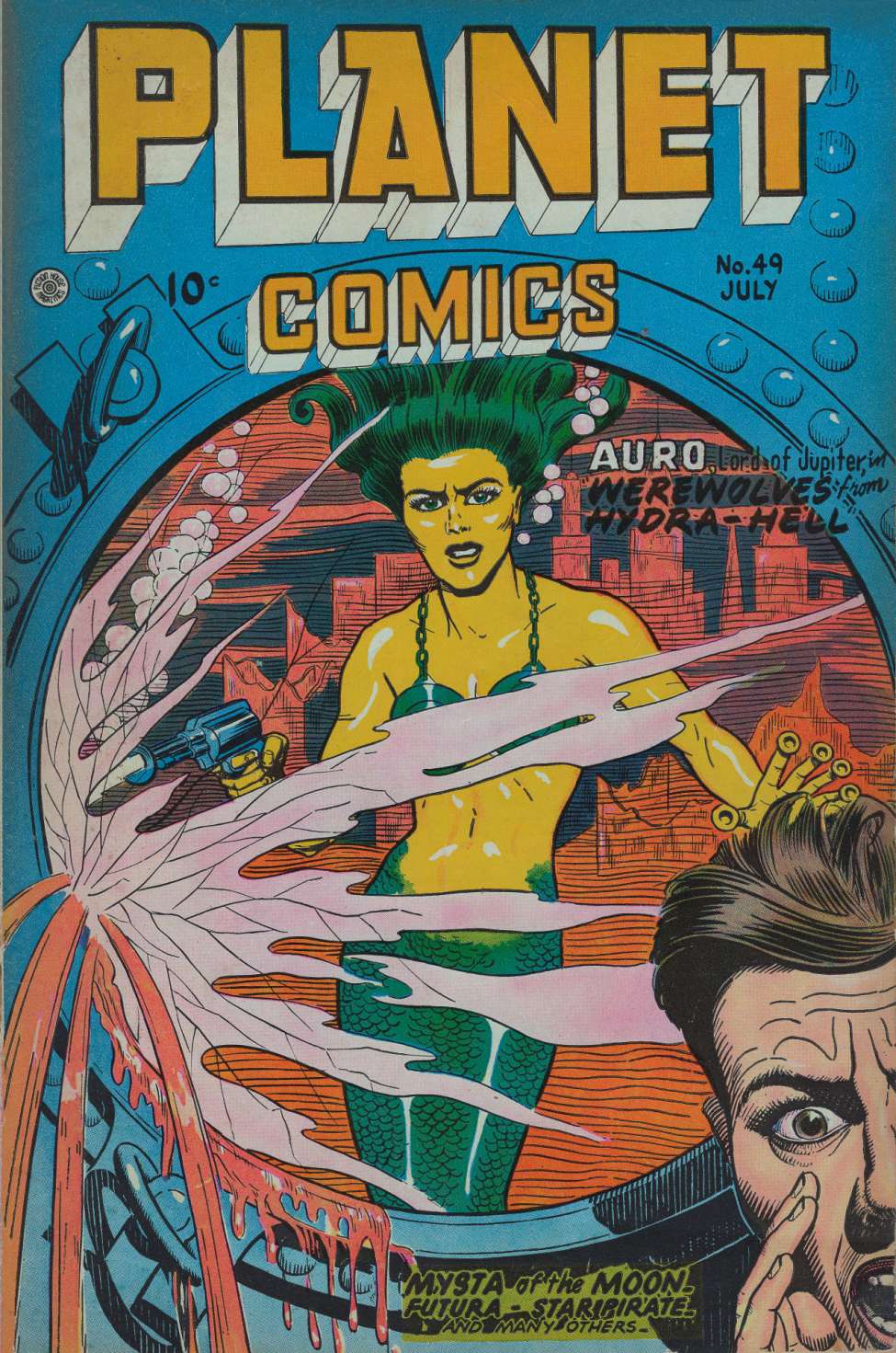 Comic Book Cover For Planet Comics 49