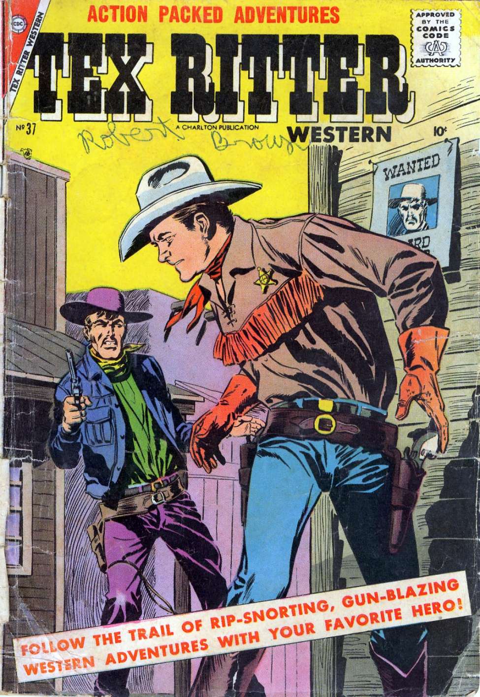 Comic Book Cover For Tex Ritter Western 37