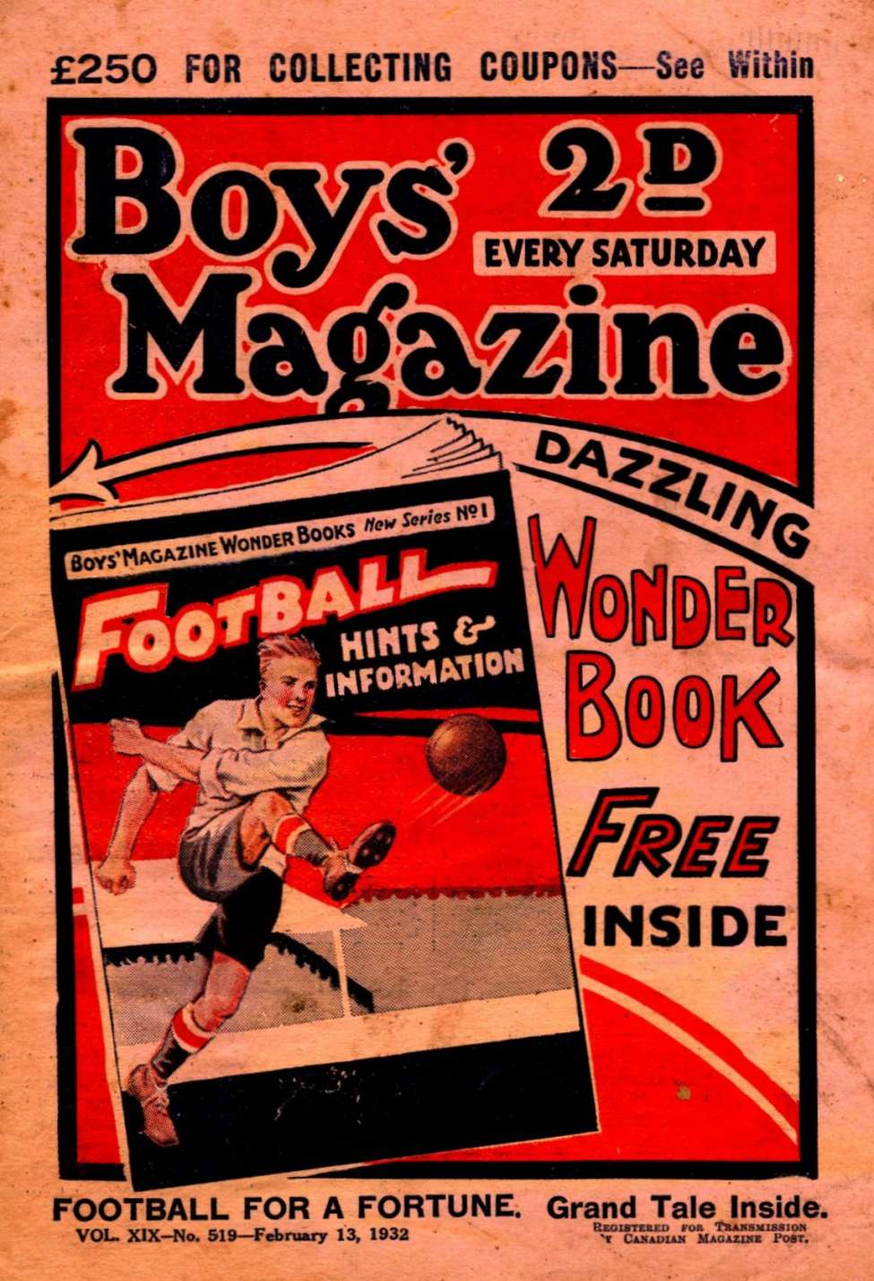 Book Cover For Boys' Magazine 519