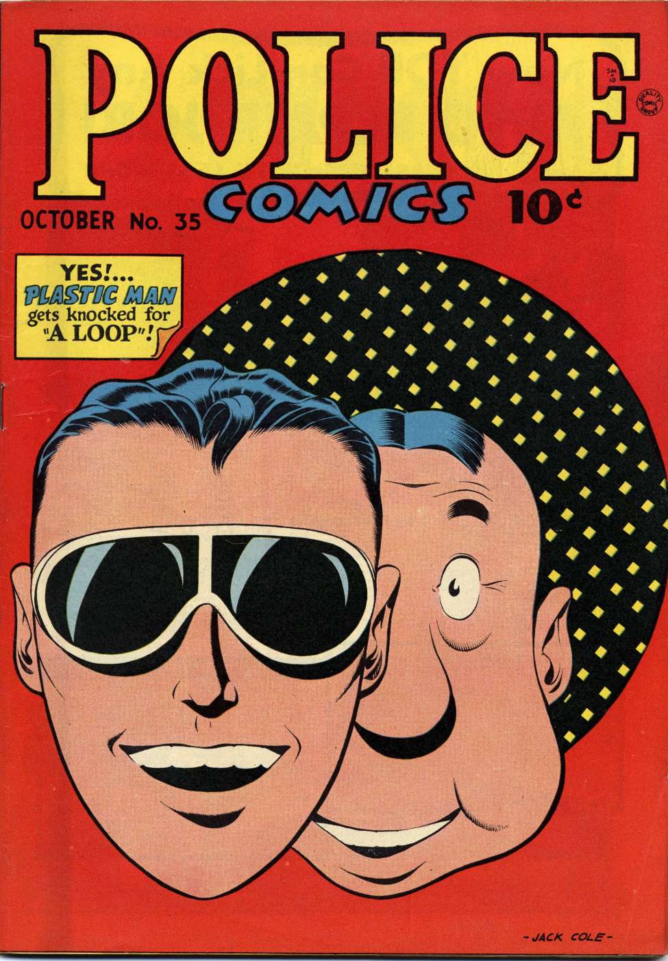 Comic Book Cover For Police Comics 35