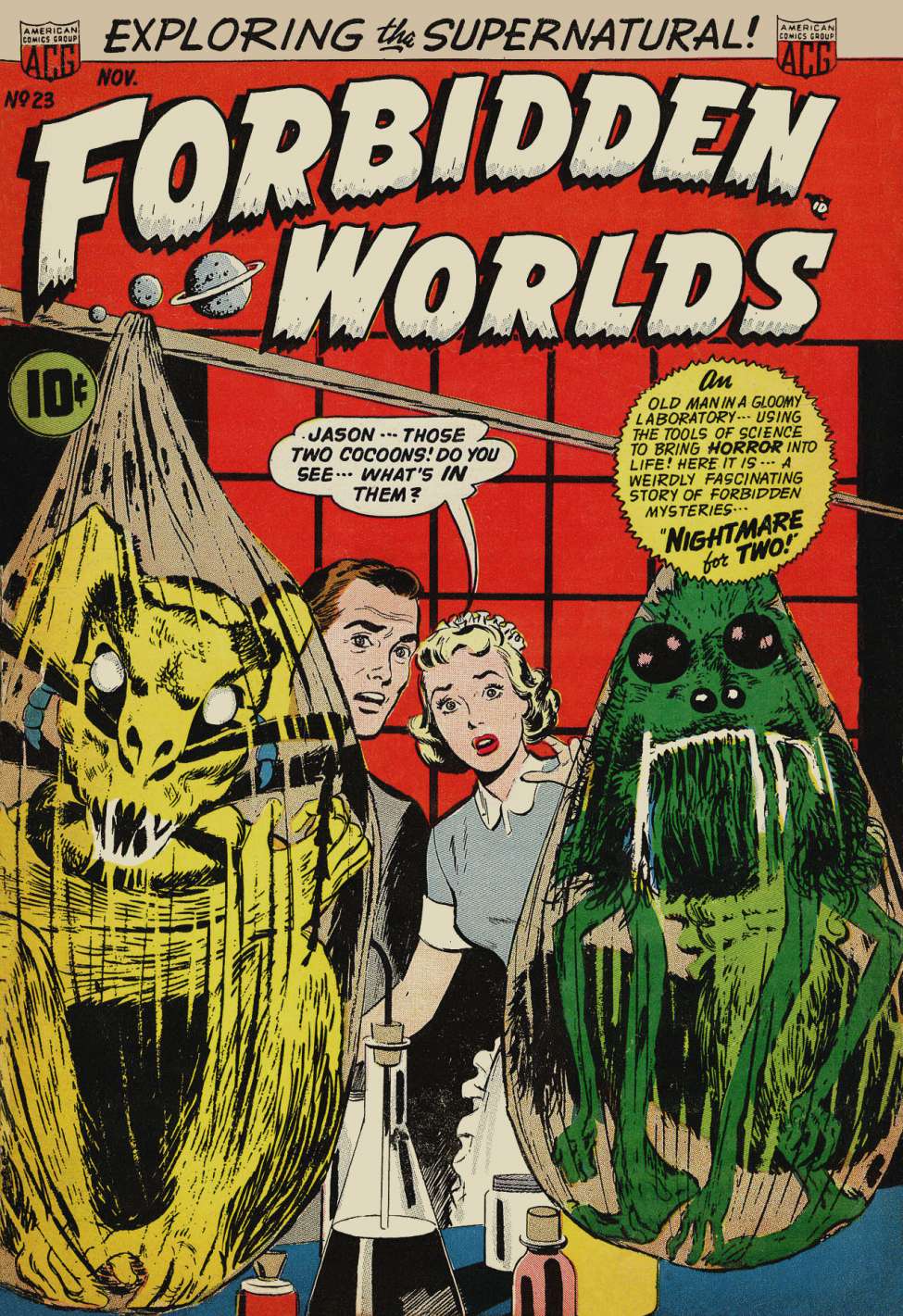 Comic Book Cover For Forbidden Worlds 23